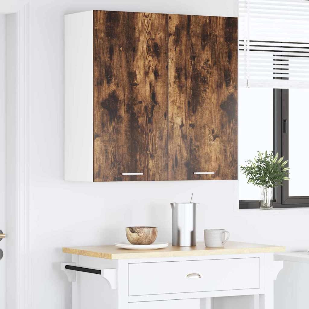 Hanging Cabinet Riga Smoked Oak 80 x 31 x 80 cm Engineered Wood